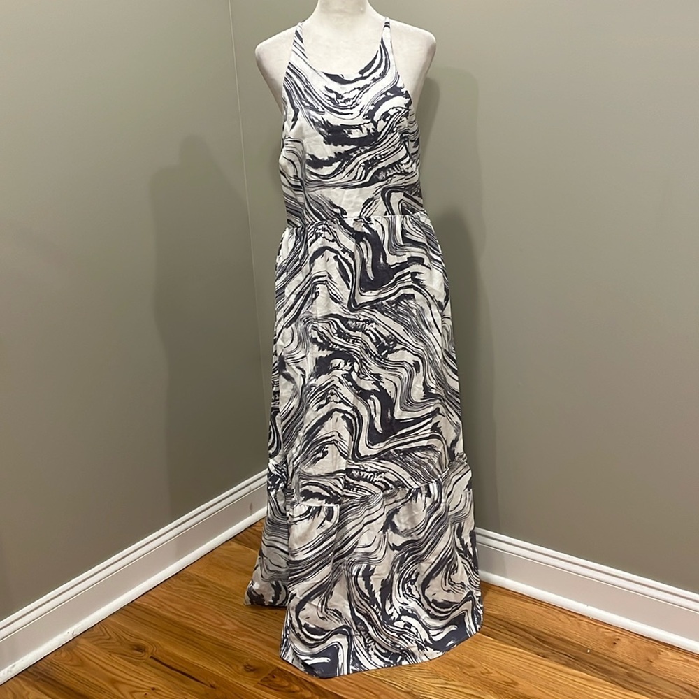 a new day Tired Open Back Maxi Dress